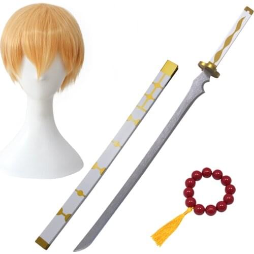2020 New Anime Toilet-bound Jibaku Shounen Hanako-kun Minamoto Teru Cosplay Prop Katana Sword Wig for Christmas Carnival Party