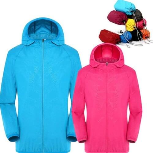 Coat Mens Womens Casual Sun Protection Clothing Jackets Windproof Ultra-Light Rainproof Windbreaker