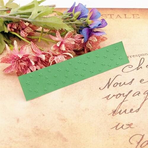 HOT plastic star craft card making paper card album wedding decoration clip Embossing folders