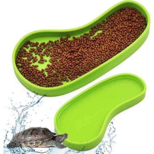 Reptile Food Water Bowl for Pet Aquarium Ornament Terrarium Tortoises Dish Plate Lizards Small Reptiles Supplies