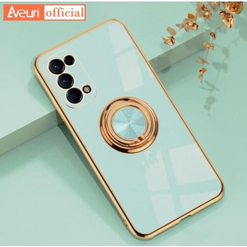 Luxury Cute Phone Case For OPPO Find X2 Lite Neo Reno 4 5 Pro 5G Cover Plating Silicone Cover Case For OPPO Find X2 Pro Coque