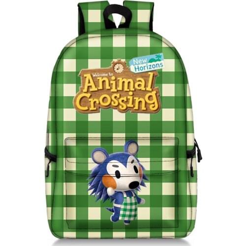 17 inch Animal Crossing Backpack For Teenage Girl Boy School Bag Women Men Casual Backpack Children Book Bag