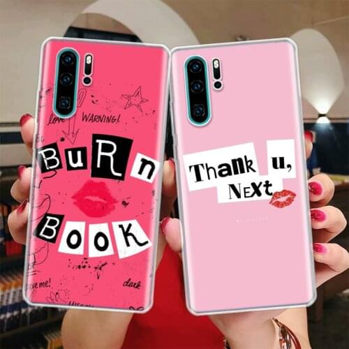 Mean Girls Burn Book Silicon Call Phone Casing For Huawei Honor 10 Lite 9 20 Y5 Y6 Y7 Y9 Case 9X 8X 8S 8A Pro 7X 7A + Cover