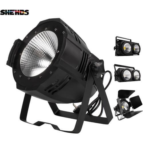 LED Par 200W COB Lighting With Barn Doors Dmx Controller Stage Effect lights For Dj Booth Market Disco Church/Garden