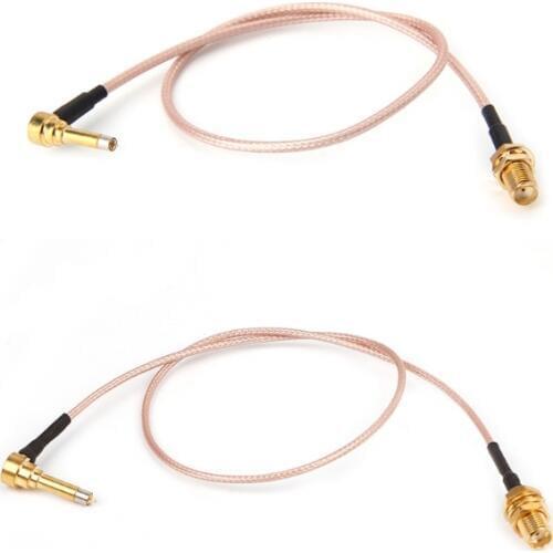 OOTDTY MS156 Plug Male To SMA Female Test Probe RG178 RG316 Cable Leads 35cm