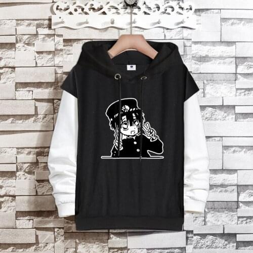 Anime Toilet-Bound Hanako-kun Hooded Sweatshirt Cosplay Costume Hoodies Pullover Unisex Streetwear Male Outerwear