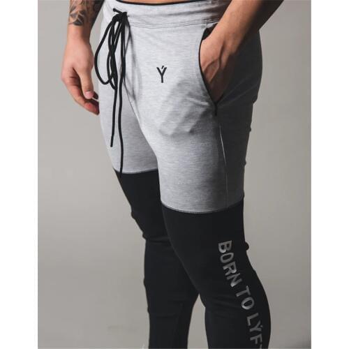 JAPAN Y Brand Men Jogging Pants Sport Sweatpants Patchwork Training Slim Fit Trousers Gym Workout Pants Athletic Running Pants