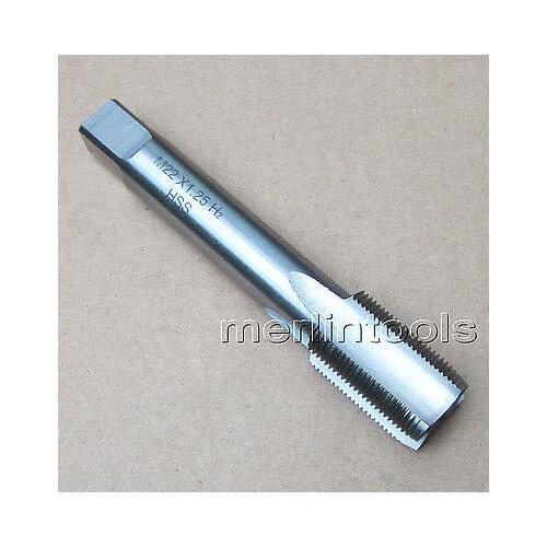 22mm x 1.25 Metric HSS Right hand Tap M22 x 1.25mm Pitch
