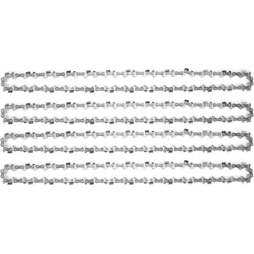 4pcs/set 35CM 13.8 Inch Chainsaw Saw Chain 1.3mm / 3/8"/ 52DL Replacement Chain For Electric Saw