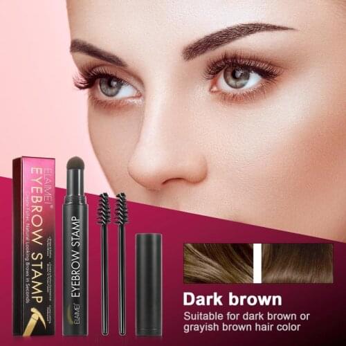 ELAIMEI Brow Stamp Shaping Kit Eyebrow Powder Seal Lazy Quick Draw Waterproof Long Lasting Natural Eyebrow Seal TSLM1