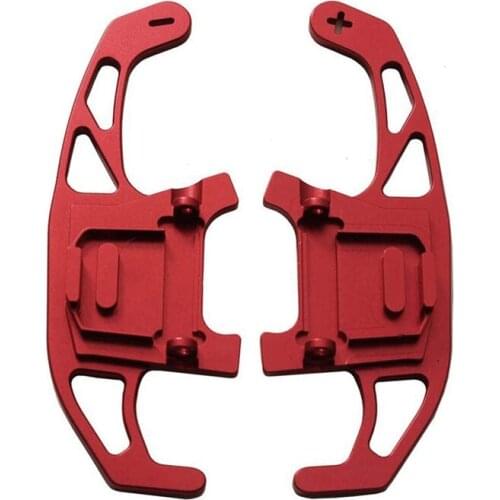 2Pcs Red Steering Wheels Shift Paddle Shifter Extension for GOLF R GTD GTE MK7 7 Scirocco 2014-19