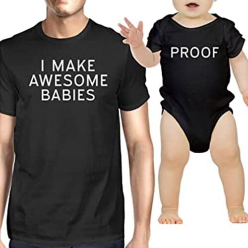 Cool Daddy 0-24 Months Newborn Baby Clothing Boy Girl Matching Father Daughter Clothes Daddy and Me Matching Outfits Summer