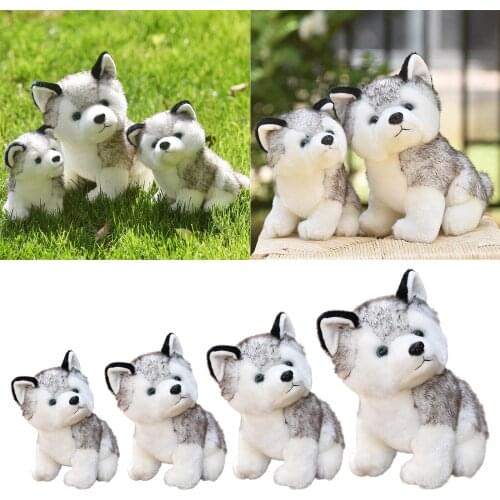 Cute Simulation Pet Dog Soft Stuffed Plush Toy Puppy Stuffed Animal Kids Boys Girls Doll Gift, 4 Sizes Optional
