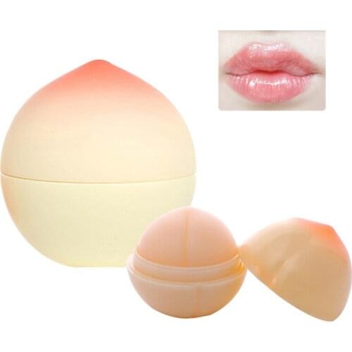 Sweet Cute Peach Shape Nutritious Makeup Lip Balm Long-Lasting Lipbalm Fresh Lipstick Care Cosmetic Lip Color