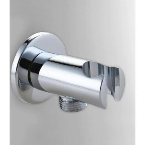 Solid brass chrome wall mounted hand shower holder hook pedestal bracket In wall shower set accessories sv051