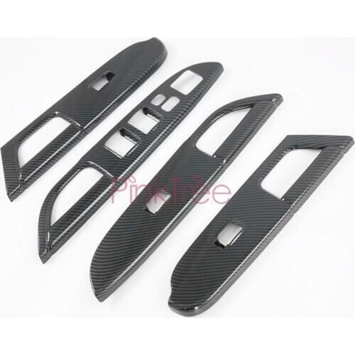 Interior Door Armrest Panel Window Lift Button Cover Trim Car Accessories For Mitsubishi ASX Outlander Sport 2013 -2020