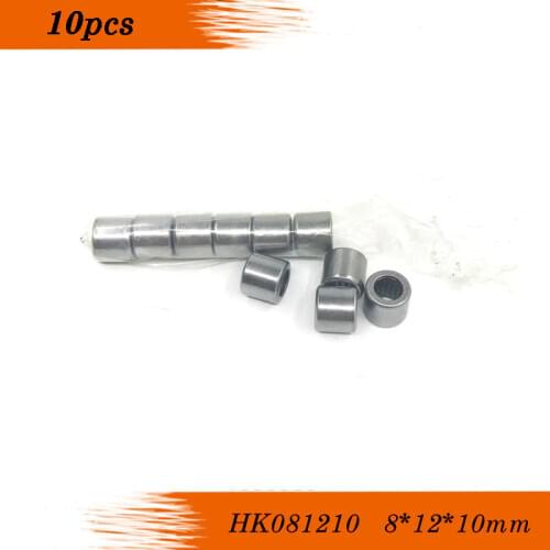 Free shipping 10pc HK0810 HK081210 57941/8 57941/6 8*12*10 mm 8X12X10mm needle roller whosale and retail draw cup bearing