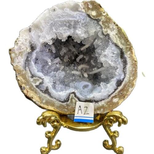 Natural Agate Geode Mineral Specimen Crystal Energy Stone Healing Home Decoration Gift