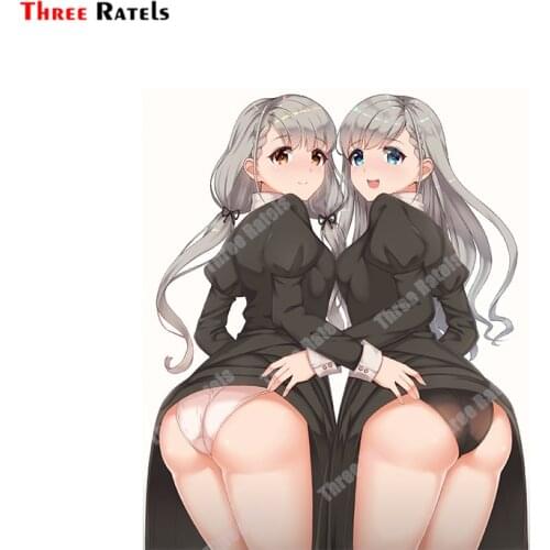 Three Ratels B153 Hisakawa Nagi Hisakawa Hayate Anime Sticker For Car Body Cover Decor Sexy Girl Auto Decals Vinyl Material