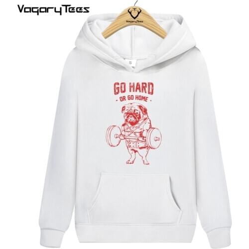 Funny English Bulldog pugs Hoodies Sweatshirts Men Adult Clothes Amazing Hip Hop Streetwear clothing Tops
