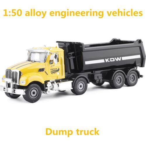 1:50 alloy engineering vehicles,high simulation dump truck model,metal diecasts,toy vehicles,can slide puzzle toys,free shipping