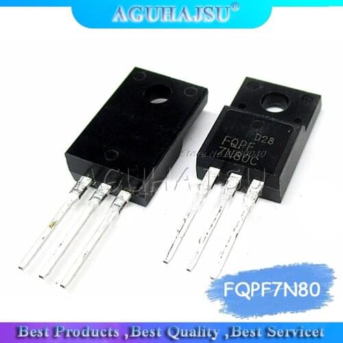 10pcs FQPF7N80C TO-220F FQPF7N80 TO-220 7N80 7N80C 800V 7A new original