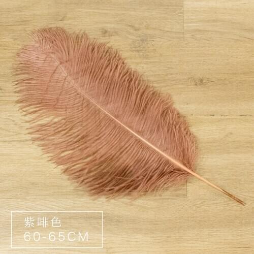 55-60cm ostrich feathers price for 50pcs light brown ostrich plumes for wedding decorations