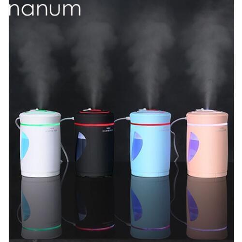 4 in 1 Aroma Diffuser Woodpecker Humidifier Mini Air Purifier Mobile phone holder Essential Oil Diffuser LED Night Light USB Fan
