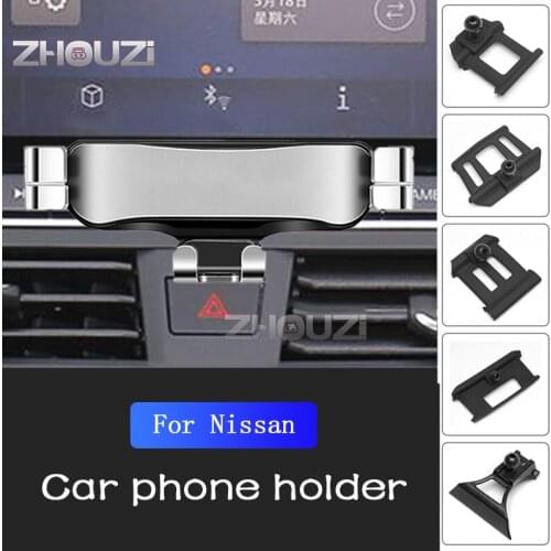 Car Mobile Phone Holder GPS Bracket For Nissan Qashqai X-Trail Kicks Murano Bluebird Tiida Teana Terra Patrol Sylphy Sentra