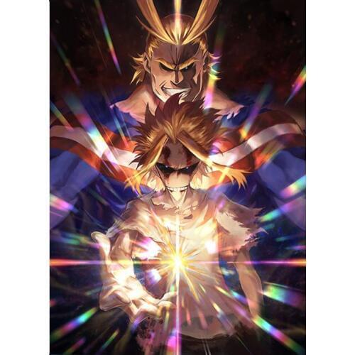 More Style Choose Anime Boku no My Hero Academia All Might Art Print Silk Poster for Your Home Wall Decor 24x36inch