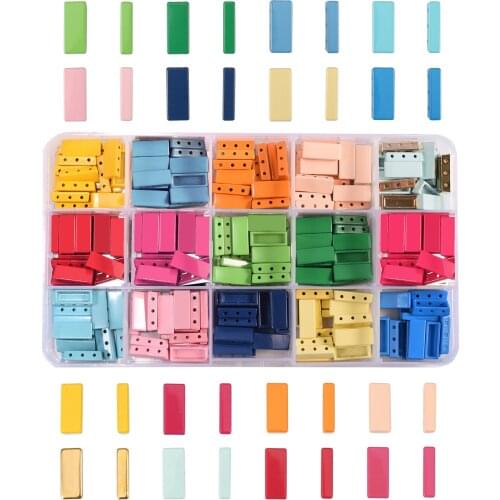 Mixed Alloy Enamel Tile Beads Rainbow Boho Miyuki Bead Making Kits DIY Crafts Jewelry Charms Spacer Beads for Bracelets Girls