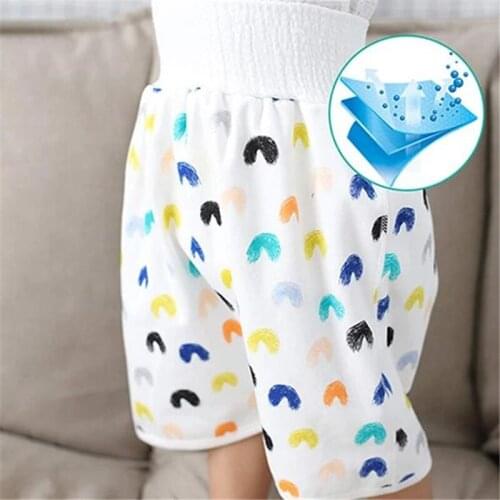 Baby Waterproof Cotton Training Pants Cloth Colorful Animal Dinosaur Print Diaper Skirt Sleeping Bed Pad Mattress