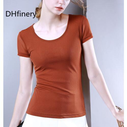 DHfinery Women's Basic T-Shirts