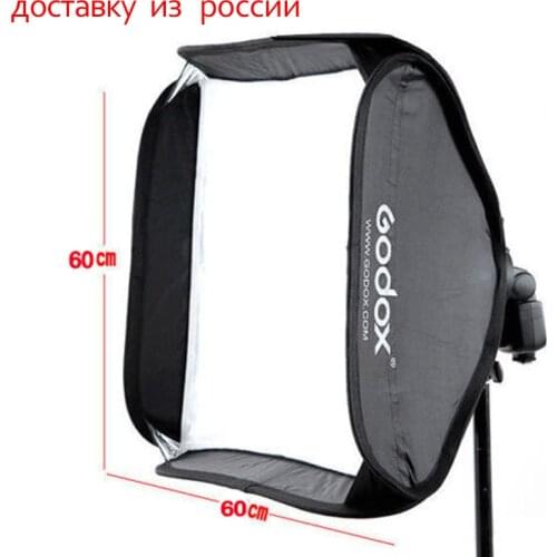 Godox 60x60cm Softbox Bag Kit for Camera Studio Flash Fit Bowens Elinchrom Mount S-type Bracket