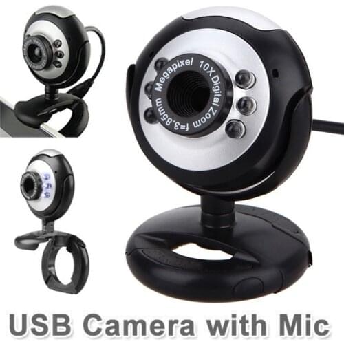 HD USB Webcam Computer PC Web Camera With Microphone Rotatable For Live Broadcast Video Calling Conference Work