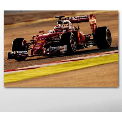 Ferraris SF16-H Formula 1 Sport Race Car Wall Art Picture Vehicles Poster Canvas Printed Art Paintings for living room Decor