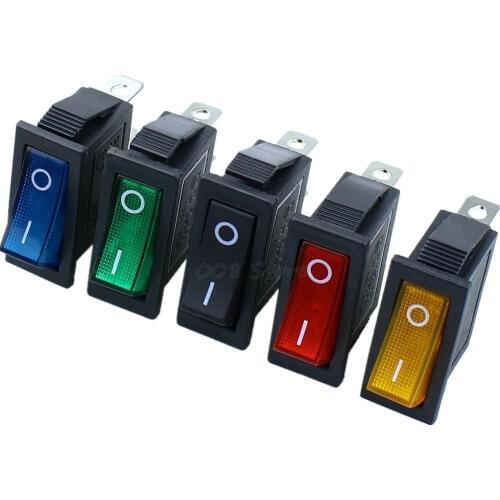 KCD3 On-Off 3Pin DPST Rocker Switch 15A/20A 250V/125VAC KCD3