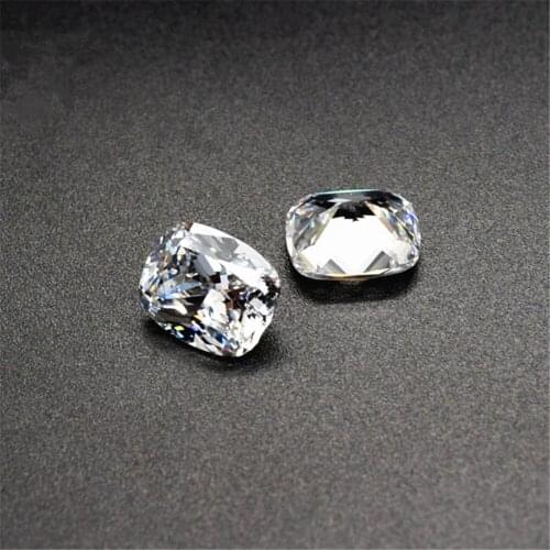 Grade AAA Cubic Zirconia Rectangle Faceted Gemstone Cushion Cut Cubic Zirconia Multiple Sizes to Choose C11Z