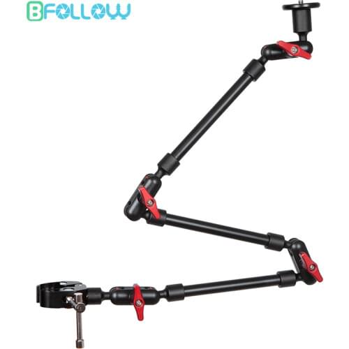 BFOLLOW Magic Boom Arm 7" 11" 32" with Clamp Mount Wall Bracket Articulated for DSLR Camera Light Shooting Video Studio