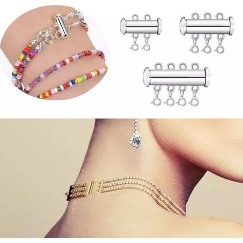 Multi Strand Clasps Lobster Clasp Necklace Magnetic Tube Lock Jewelry Connectors jewlery accessories charms wholesale