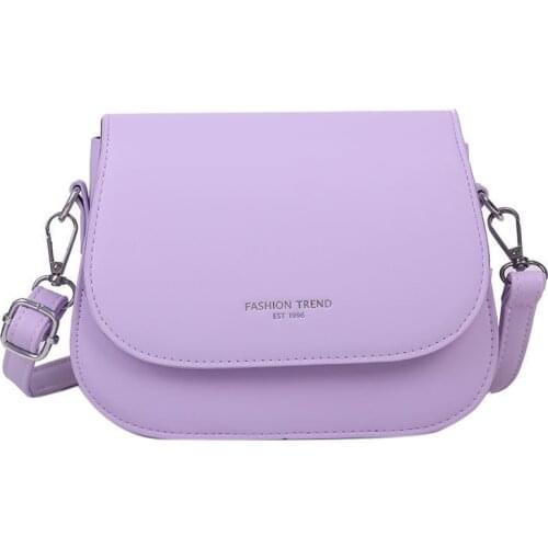 Fashion 2021 Crossbody Bags for Women Solid Flap Shoulder Bag New Designer Shopper Handbags and Purses Small Cute Messenger Bags