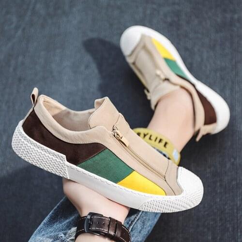 Mens Shoes 2021 New Summer Trend All-match Casual Low-top Sneakers Mens Cloth Shoes Pedal Tide Shoes