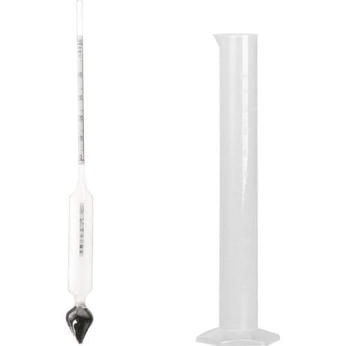 Hydrometer Tester Vintage measuring bottle Set Tools Alcoholmeter Alcohol Meter Wine Concentration Meter 0-50 hydrometer Tools