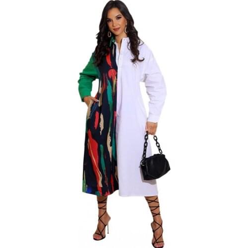 2021 New African Clothes Dashiki White Print Ankara Dresses Bazin Traditional Robe Africa Long Dress African Dresses For Women