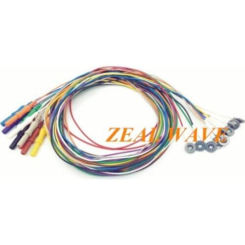 Disposable Cup-Shaped Brain Electrode Wire Set ABS Injection Electrode Silver Chloride Plated Φ1.5mm Socket