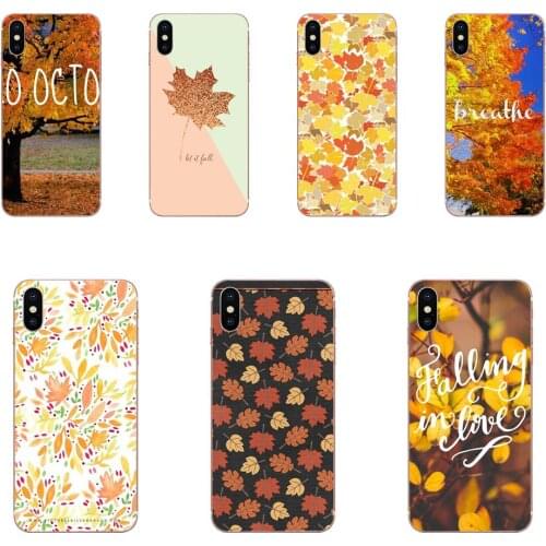 Fall Autumn Leaves TPU Fashion Mobile Phone For Samsung Galaxy A51 A71 A81 A91 A50 A50S A40 A40S A30 A30S A20S A20E A20 A10S A10