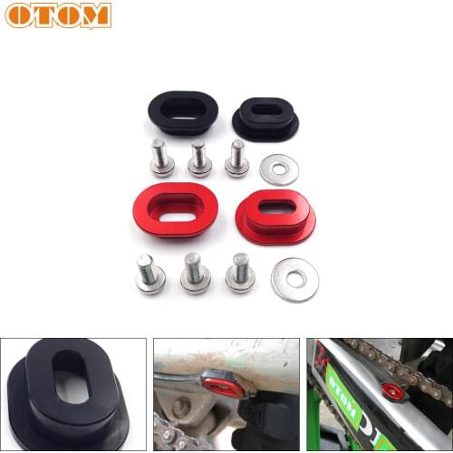 OTOM Motorcycle Chain Slider Washer CNC Machining 2 Pieces Flat Fork Pad Buckles For HONDA CRF150R CRF250R CRF250X CRF450X CR125