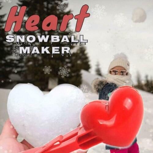 Winter Plastic Snowball Maker Clip Kids Outdoor Sand Snow Ball Mold Toys Snowman Clip Toy for Children ALI88