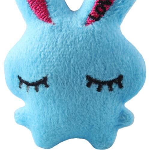 5cm Mini Rabbit Plush Stuffed Toy Bouquet Toy Doll Charm Strap Pendant Lanyard Doll Wedding Gift Toy Color Sent Randomly J0020