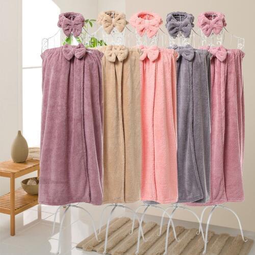 Coral Velvet Bath Towels for Adults Women Can Wear Sexy Bathroom Towels Absorbent Wrapped Chest Beach Towel Hair Toallas
